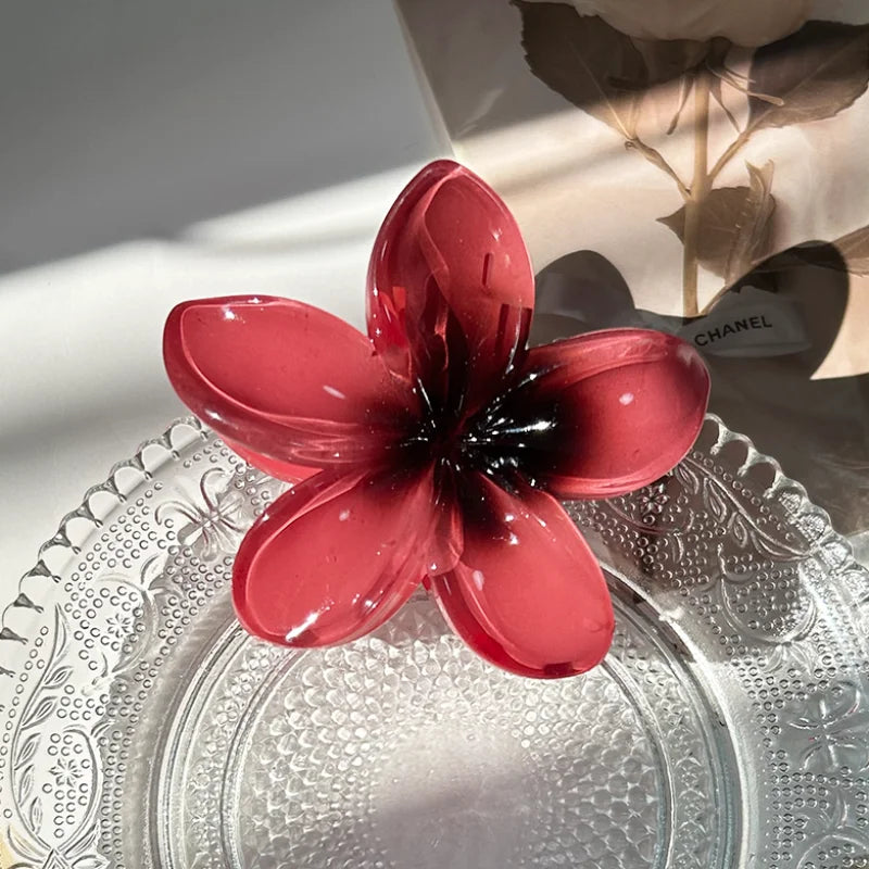 Fashion Flower Hair Clips for Women Bohemia Large Hair Claw Clamp Hairpins Barrettes Girls Beach Hair Accessories Headwear Gifts
