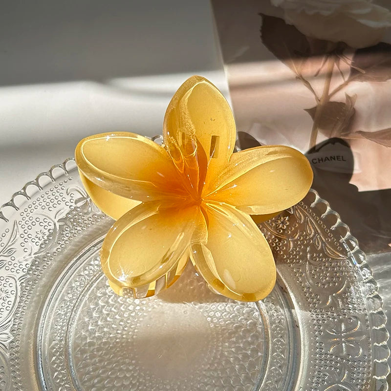 Fashion Flower Hair Clips for Women Bohemia Large Hair Claw Clamp Hairpins Barrettes Girls Beach Hair Accessories Headwear Gifts
