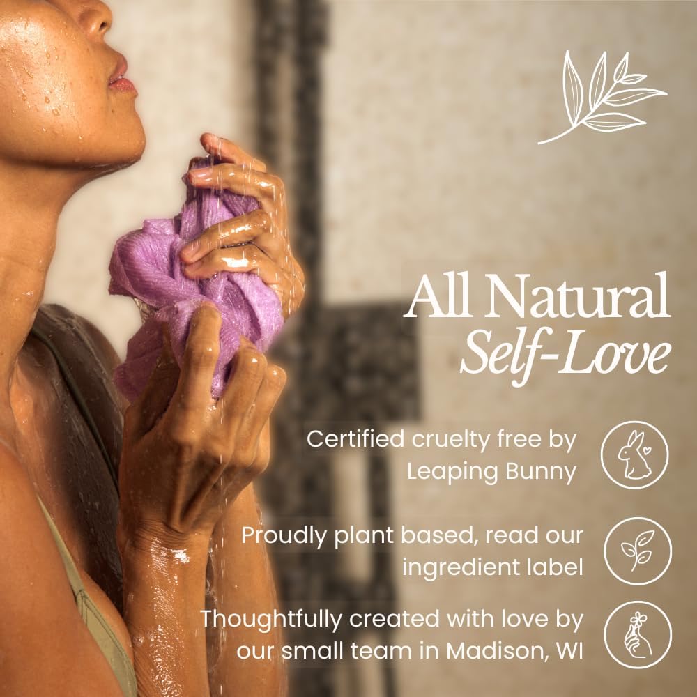 Dry Body Brush for Lymphatic Drainage - Improve Circulation W/Gentle Exfoliation for Soft Skin - Ergonomically Designed W/Elastic Strap - Soft but Firm Natural Boar Bristles