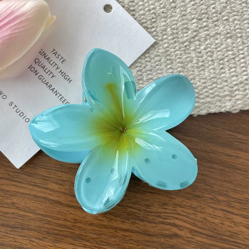Fashion Flower Hair Clips for Women Bohemia Large Hair Claw Clamp Hairpins Barrettes Girls Beach Hair Accessories Headwear Gifts