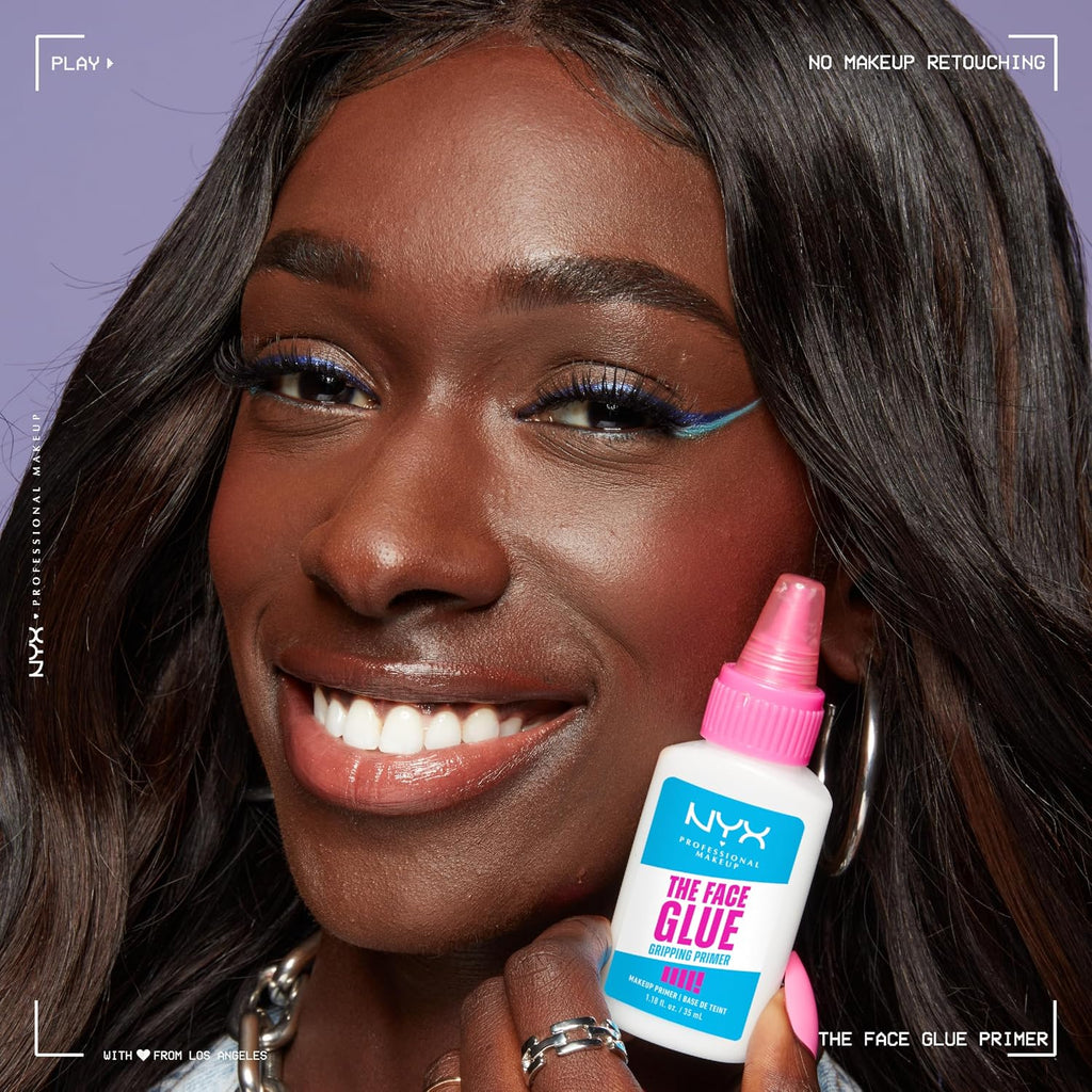Primer, the Face Glue Primer, Gripping Primer for Face, up to 24 Hour Hydration and Makeup Wear, Polyglutamic Acid, Non-Comedogenic, 35Ml