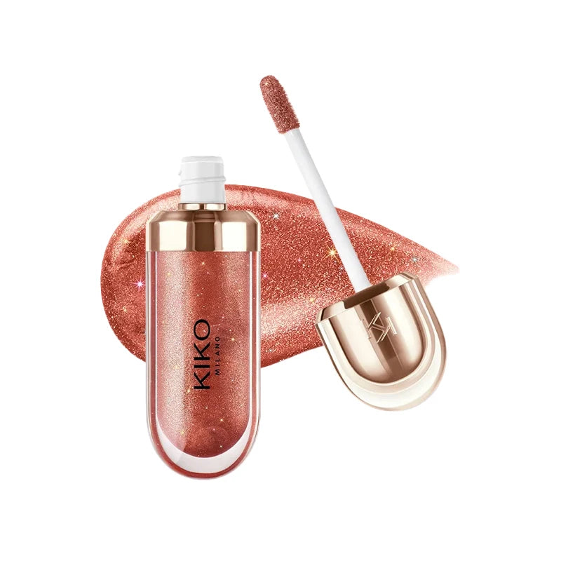 Original  3D Mirror Lip Glaze Waterproof Non Fading and Non Stick Cup Gentle Bean Paste Color Fine Shiny Point Charm Red