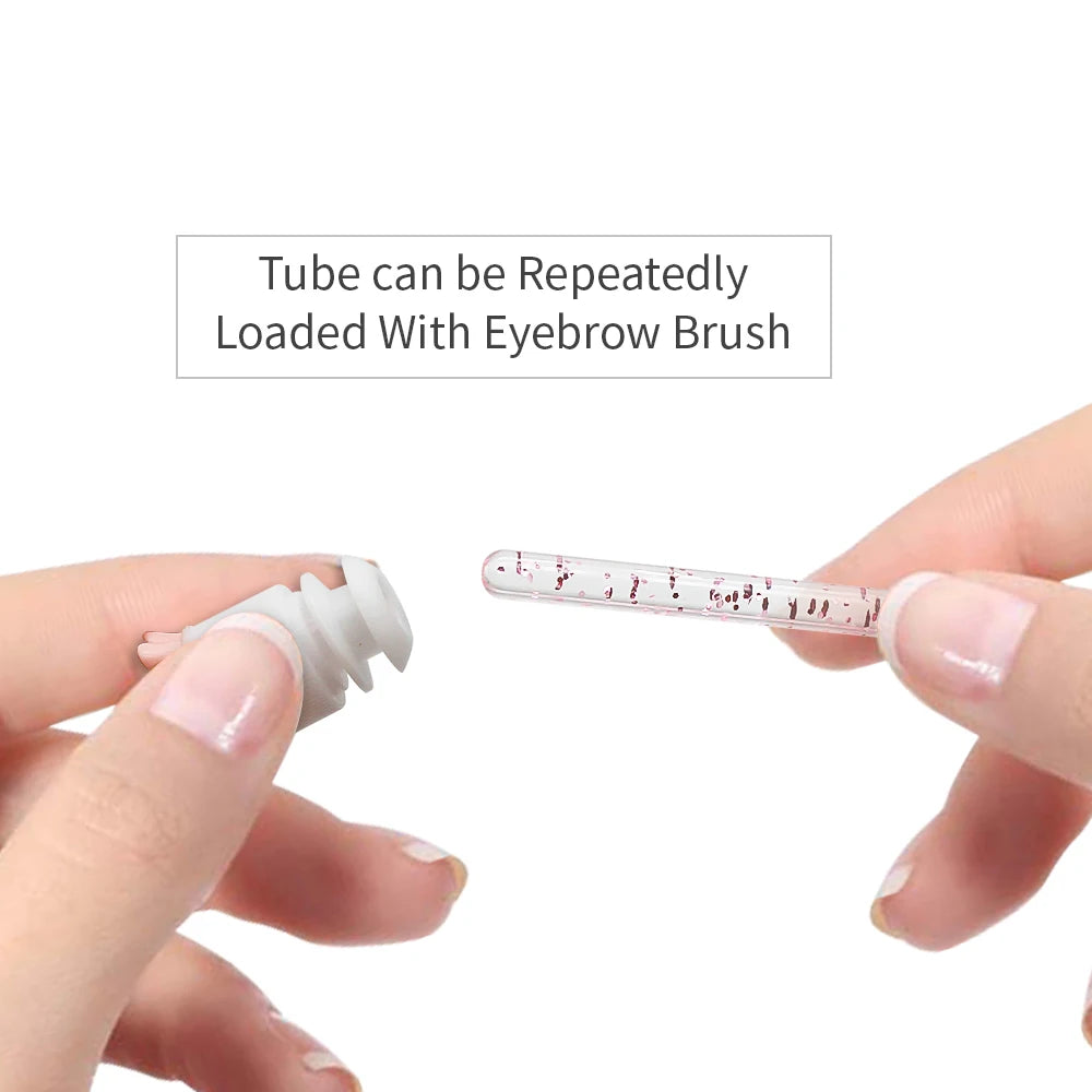10/50Pcs Disposable Eyelash Brush Reusable Eyelashes Brush Tube Mascara Wands Tubes Dust-Proof Lash Spoolies Storage Makeup Tool