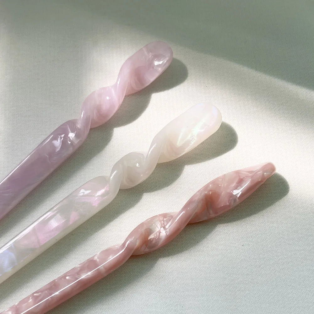 3/5Pcs Chinese Style Hair Sticks Vintage Acetate Resin Chopstick Women Hairpins Hair Clip Pin Headwear Wedding Hair Accessories