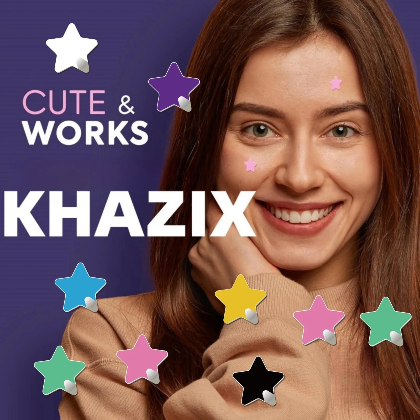 40 Pieces of Multi-Color Star Acne Patches, Facial Acne Patches, Concealer Acne Patches, and Pimples Patches, Ultra-Thin
