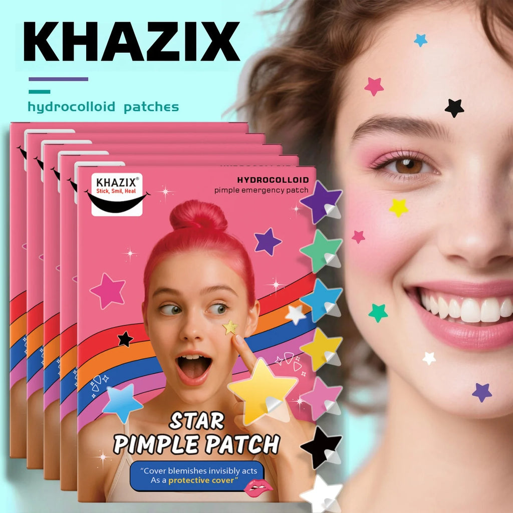 40 Pieces of Multi-Color Star Acne Patches, Facial Acne Patches, Concealer Acne Patches, and Pimples Patches, Ultra-Thin
