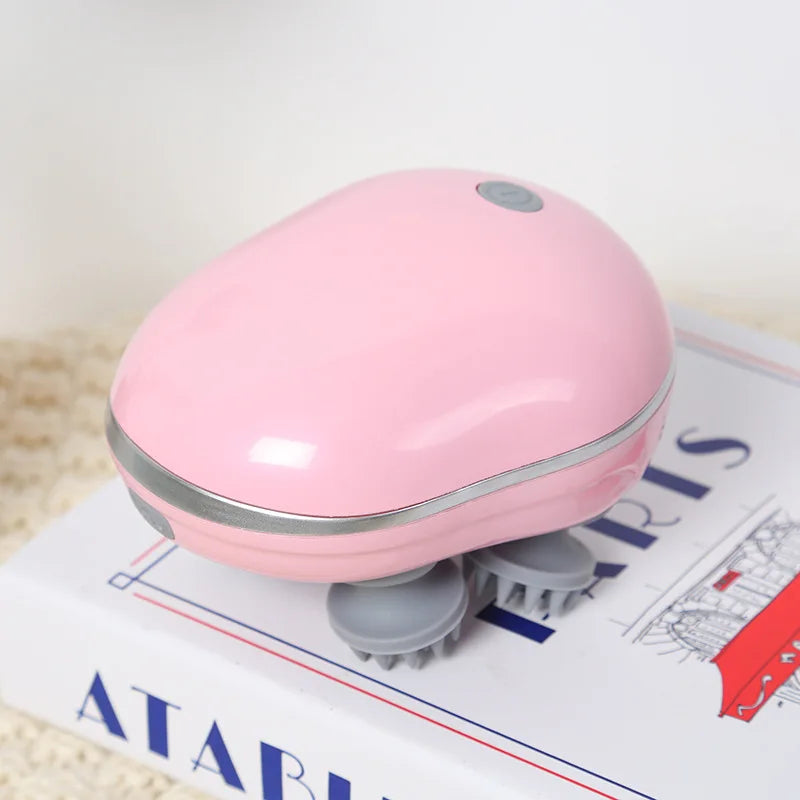 Head Massager with Adjustable Speed for Scalp Massage Red Light for Hair Care Soft Silicone for Deep Kneading of the Head