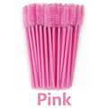 50Pcs Disposable Eyelash Brush Soft Head Crystal Eyebrow Brush Lash Extension Brush Mascara Wand Makeup Tool
