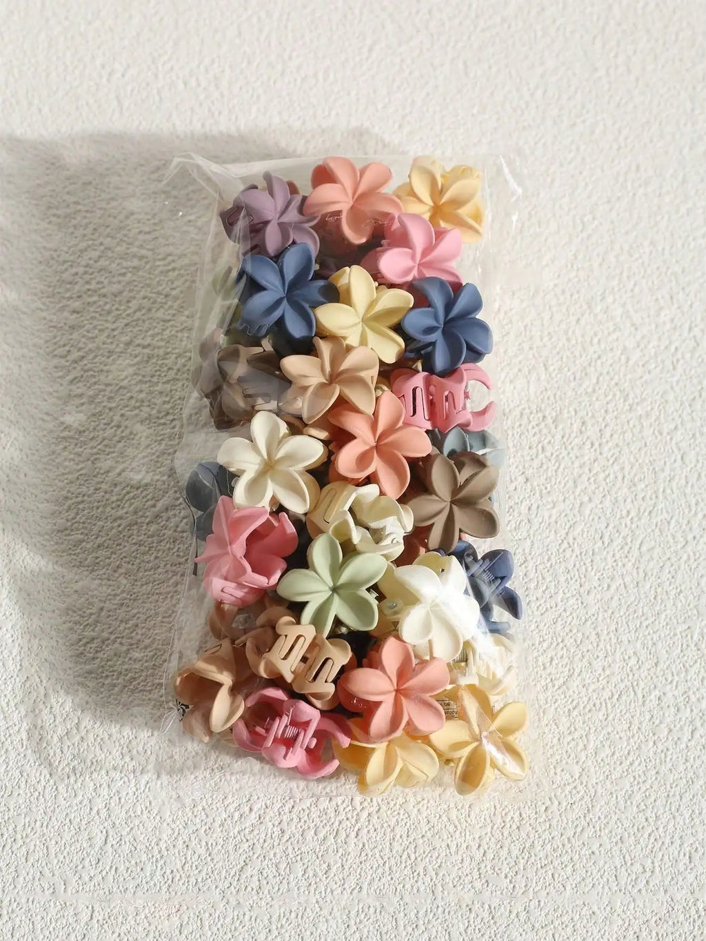 10/20Pcs Small Hair Claw Clips Sweet Color Mixed Flower Frosted Clips Hairpin Barrette for Women Girl Kids Hair Accessories