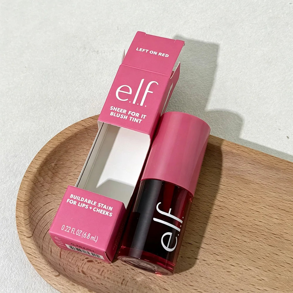 Elf New Sheer for It Blush Tint Dual-Use Liquid Blush Lip Gloss Sheer Tone Smooth Texture Nice Glow for Lip Cheek Daily Makeup