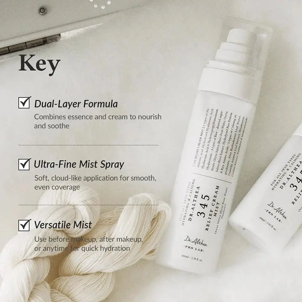 Original  345 Relief Cream Mist 147 Antioxidant Whitening Cream Moisturizing Intensive Repair Original Essence Mist