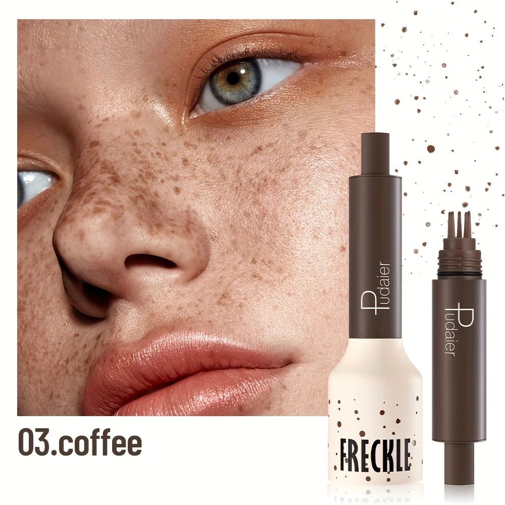 Freckle Stamp Makeup Pen Waterproof, Natural Look Dot Freckles, Long Lasting, Sweatproof, Beginner Friendly