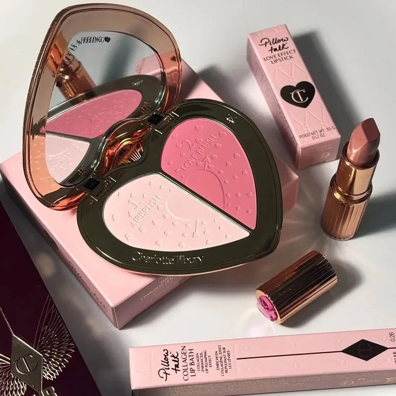 Brightening Oil-Control Powder Compact Delicate and Long-Lasting Silky Dual-Color Blush to Contour the Face