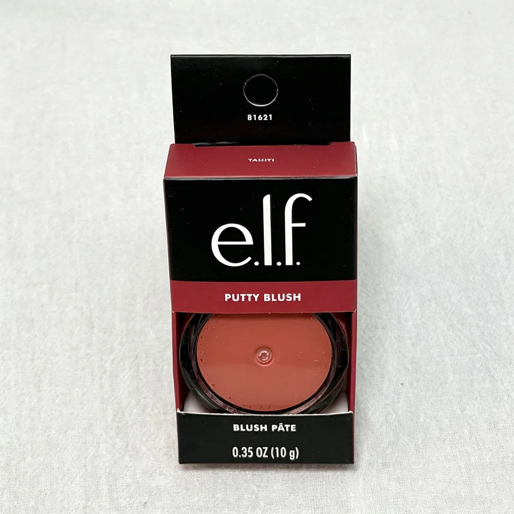 Elf Putty Blush, Single Matte Cream Blush, Dual-Use as Cream Eyeshadow, Natural Soft Tone for Effortless Everyday Facial Makeup