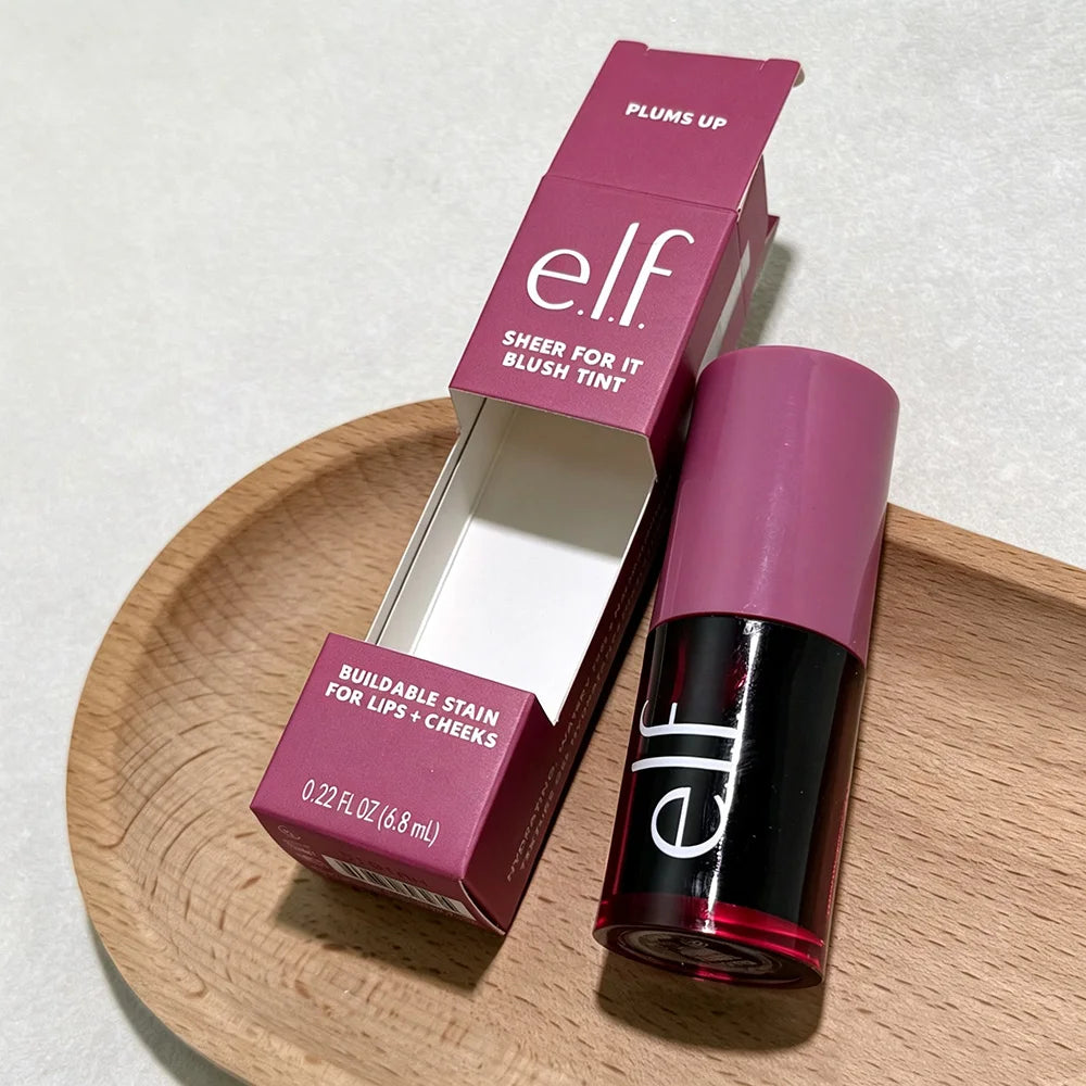 Elf New Sheer for It Blush Tint Dual-Use Liquid Blush Lip Gloss Sheer Tone Smooth Texture Nice Glow for Lip Cheek Daily Makeup