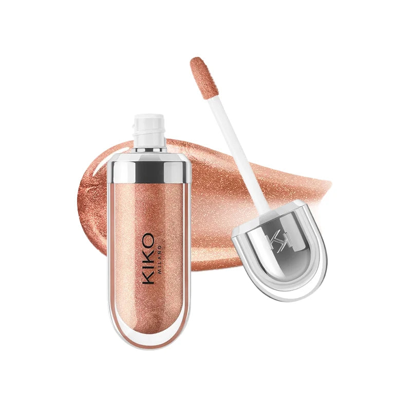 Original  3D Mirror Lip Glaze Waterproof Non Fading and Non Stick Cup Gentle Bean Paste Color Fine Shiny Point Charm Red