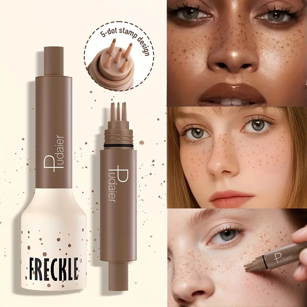 Freckle Stamp Makeup Pen Waterproof, Natural Look Dot Freckles, Long Lasting, Sweatproof, Beginner Friendly
