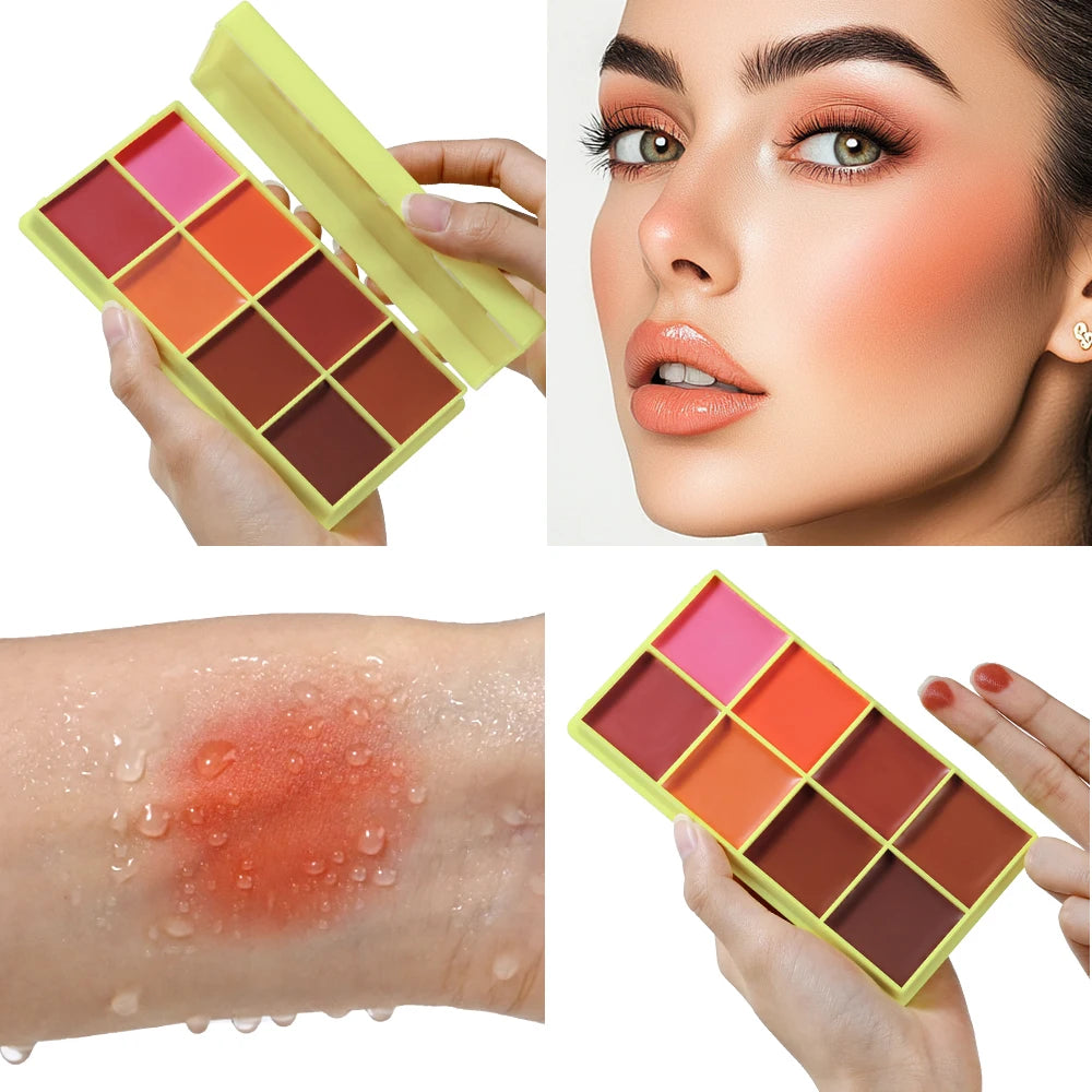 Curve Case Cream Eyebrow Cream Blush Highlighter Palette Matte Shimmer Finishes Shadow Tones Long-Lasting Cosmetics