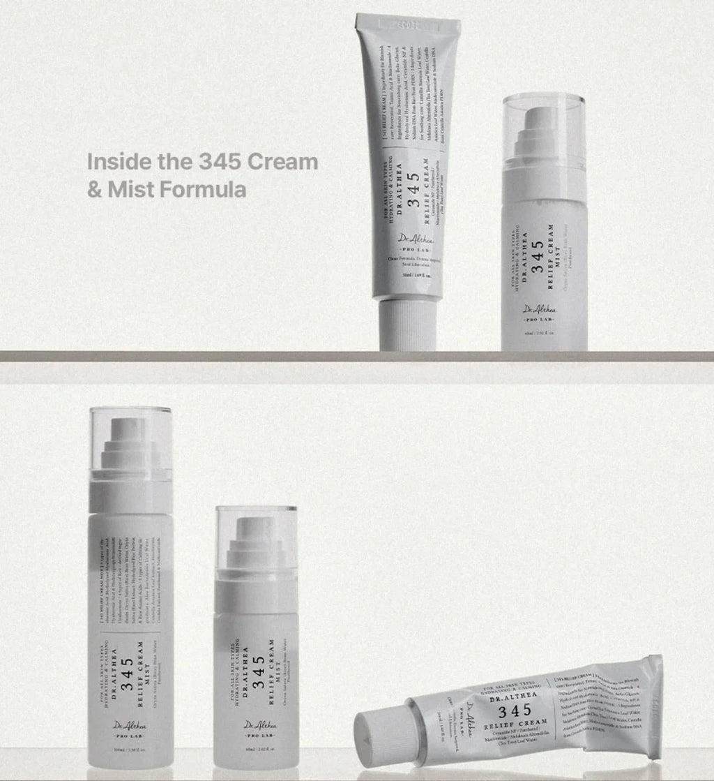 Original  345 Relief Cream Mist 147 Antioxidant Whitening Cream Moisturizing Intensive Repair Original Essence Mist