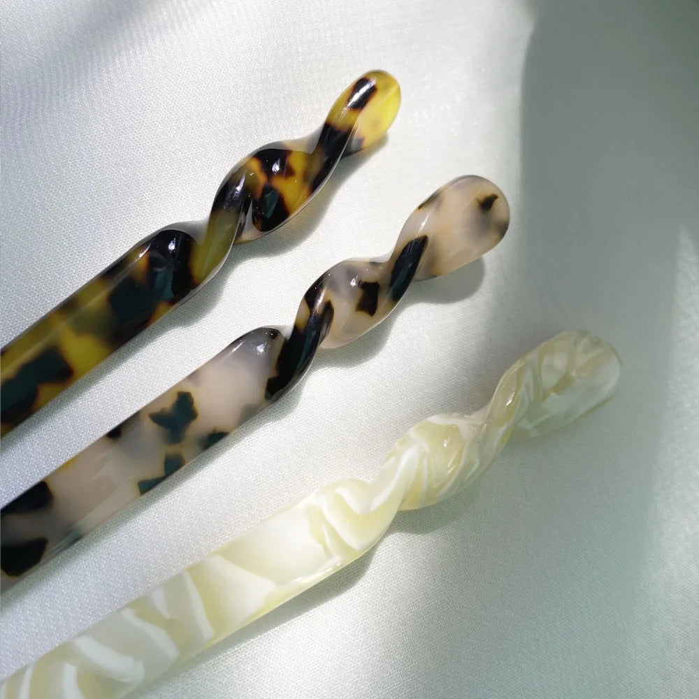 3/5Pcs Chinese Style Hair Sticks Vintage Acetate Resin Chopstick Women Hairpins Hair Clip Pin Headwear Wedding Hair Accessories
