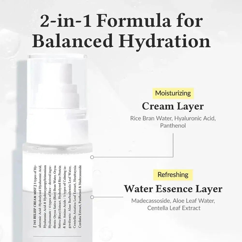 Original  345 Relief Cream Mist 147 Antioxidant Whitening Cream Moisturizing Intensive Repair Original Essence Mist