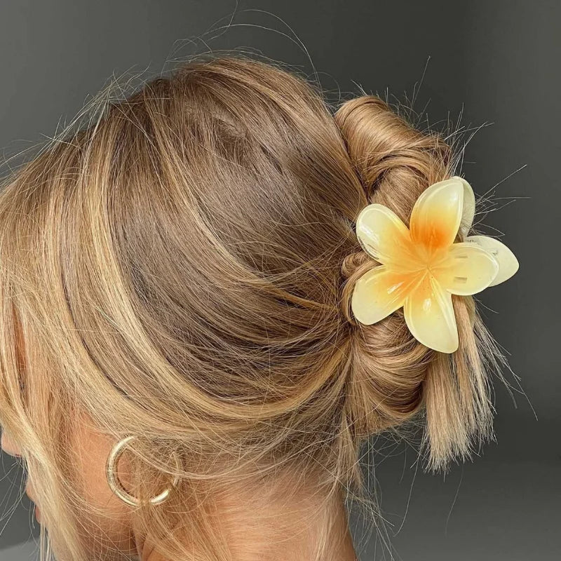 Fashion Flower Hair Clips for Women Bohemia Large Hair Claw Clamp Hairpins Barrettes Girls Beach Hair Accessories Headwear Gifts